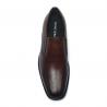 China Anti Odor Dark Brown Comfortable Mens Leather Dress Shoes wholesale