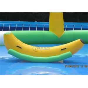 China New inflatable seesaw banana seesaw ride-on pool toys for commercial supplier
