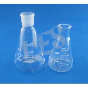 China high quality customized quartz Erlenmeyer glass flask ,quartz conical lab glass flask grinding mouth wholesale