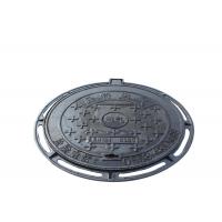 China Sand Casting Cast Iron Sewer Inspection Cover Corrosion Resistance Black Color on sale