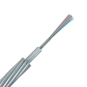 Single Mode G652d OPGW Fiber Optic Cable Aerial Optical Ground Wire 24 Core