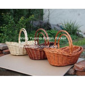 willow picnic basket wicker food basket with handle willow bread basket