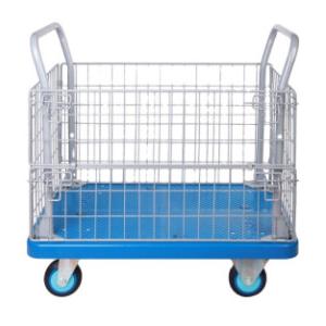 500kgs Wire Mesh Roll Cage Trolley 1200*800*990mm For Warehouse