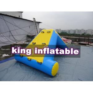 China Commercial 0.9mm PVC Tarpaulin Inflatable Big Air Slide For Water Park supplier