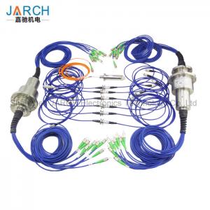 China Multi - Channels Fiber Optic Rotary Joint  High Speed With Aluminum Housing supplier