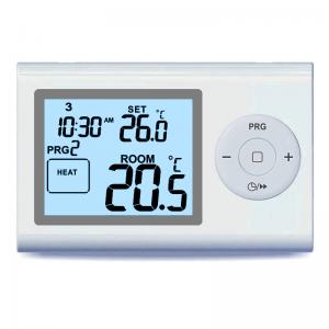 China Weekly Programmable Boiler Room Thermostat Digital , Wireless Heating Thermostat supplier