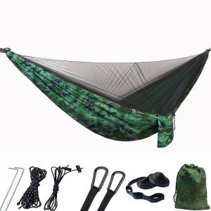 290*140CM Camouflage 210T Nylon Lightweight Camping Mosquito Net Hammock For Outdoor Relaxation