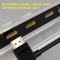 90 degree left High-speed  HDMI Cable 24K gold-plated male to male 1.5m 1m 4K 60Hz HDMI 4k