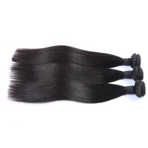 China Black Straight 100 Percent Human Hair Bulk Natural Luster With Smooth Feeling supplier