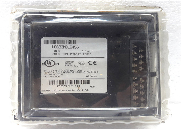 China 16 Point Control Interface Module IC693MDL645 24 Volt DC Positive / Negative Logic Input on sale