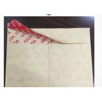 China High Residue Tamper Proof Security Labels tape For Paper Envelope / Document Bags on sale