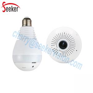 Wireless WiFi Smart Bulb 360 Degree Full HD IP Camera with Two-Way Audio and 64g Recording Feature Mini Digital Video