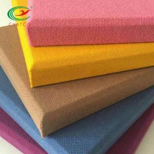Flavorless Cloth Fabric Wrapped Acoustical Wall Panels Harmless Multiscene