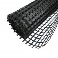 China 3.6m Fiberglass Geotextile Geogrid Fabric Driveway Warp Knitting on sale