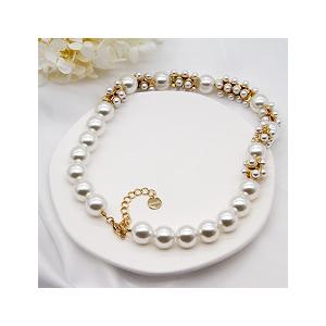 Pearl Moissanite Fashion Jewelry Necklaces Round Hoop Shape For Women