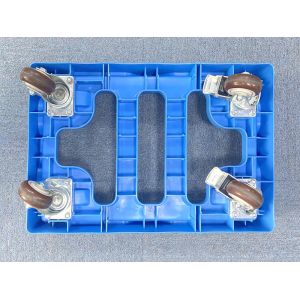 China Logistics Stackable Moving Crates Plastic Container Dolly Cart wholesale