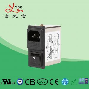 China 250VAC Electrical EMI Power Filter , IEC 320 socket AC Line Noise Filter For Television supplier