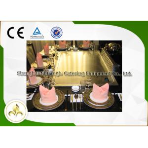 China Ventilation System Drop In Teppanyaki Grill Table High Efficiency 7 Seats Capacity supplier