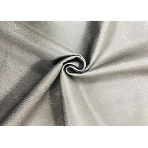 China Leather Effect  100% Polyester Felt Fabric Grey For Upholstery Projects Pillows supplier
