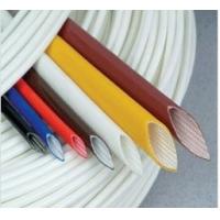China Extruded Silicone rubber fiberglass sleeving on sale