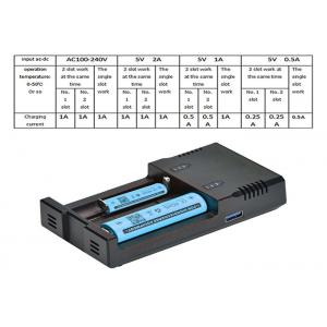 China OEM Universal Smart 2 Bay Battery Charger 1000mah 12W With LCD Display supplier