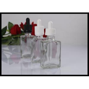 30ml Square Glass Bottle Essential Oil Bottle E Liquid Dropper Bottle