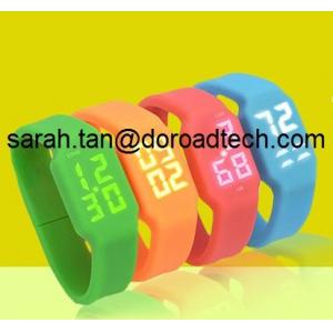 China Gift Silicone LED Watch USB Flash Drive, Fashion Silicone Bracelet USB Pendrive supplier