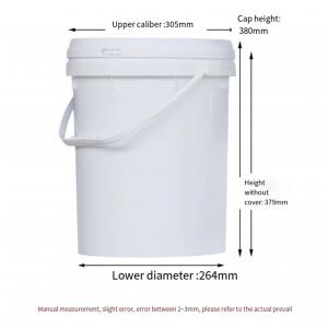 Durable Plastic Bucket Paint Drum Barrel 20L HDPE With Cover PP