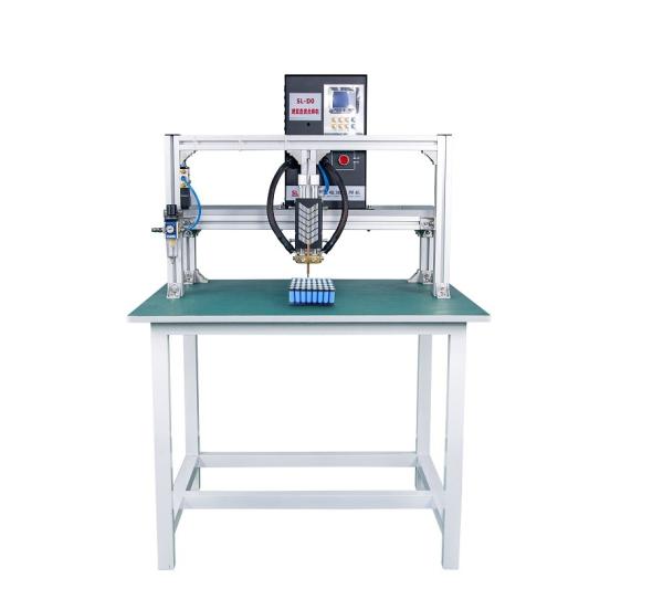 Cylinder 18650 Lithium EV Car Battery Pack Pneumatic Spot Welding Welder Machine with 5000A Transistor