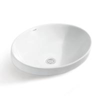 China WC Ceramic Bathroom Basin 565x410x185mm Sanitary Ware Wash Basin on sale