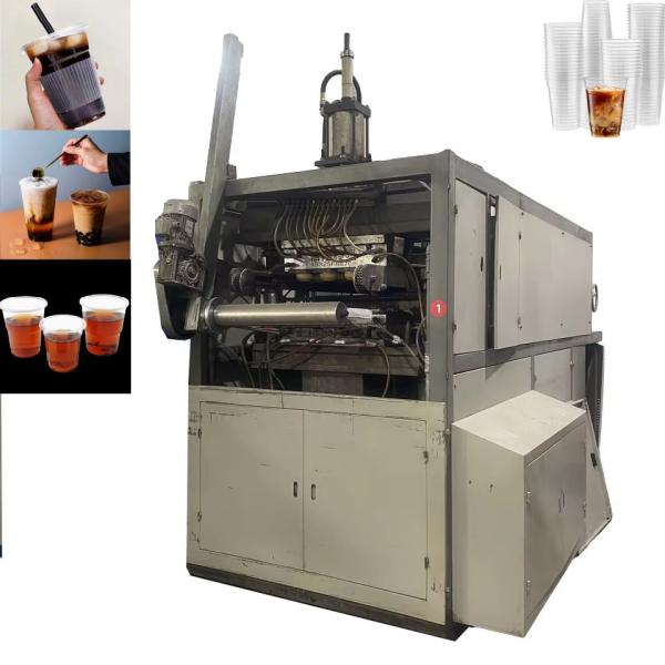 Used fully  small  plastic cup making machine machines for manufacturing plastic cups  plastic cup making machine