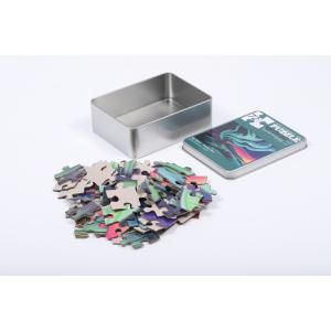 Cardboard Educational 100 Piece Jigsaw Puzzles Custom