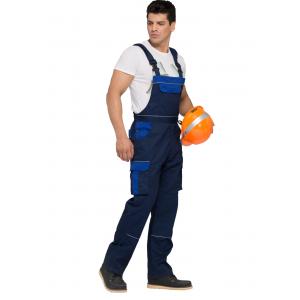 China Professional Sewing Bib Work Pants / Twil Fabric Mens Bib Overall Dungarees wholesale