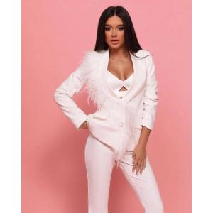 China White Elegant Office Wear Suit supplier
