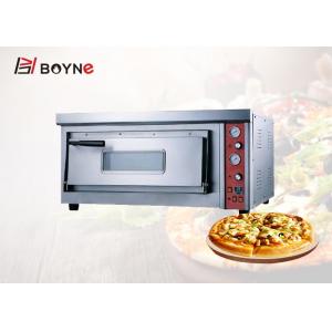China Single Layer Gas Commercial Pizza Oven Stone Base Timer Controller High Temperature supplier