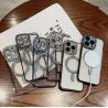 China Magnetic Electroplated iPhone Case with Magsafe and Shock Absorption wholesale