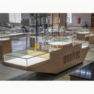 Retail Jewelry Display Fixtures Decoration Design Glass Metal Cabinet Commercial