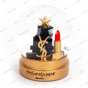 China Resin Crafts Lipstick Promotional Snow Globe supplier