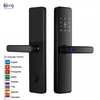 China Zinc Alloy S819 Fingerprint Door Lock 8 Language Tuya Wifi TTlock on sale
