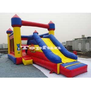 PVC Tarpaulin Commercial Inflatable Jumping Castle Combi Slide Hire