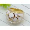 High quality guarantee Cheap large White Semi Precious Stone Ring 2130079-26