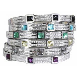 Titanium steel bracelet diamond fashion stainless opening buckle bracelet female hand decoration full drill bracelet