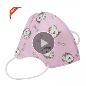 Kid Wearing Medical Mask Disposable N95 Shield  With Breather Valve