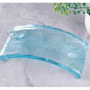 8x8x4 Crystal Glass Block Super Clear Decorative Glass Striped Engraved