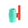 China Valve à bille PPR de 40 mm en blanc/vert avec connexion prise/fil wholesale