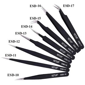 VETUS Stainless Steel Eyebrow Tweezer False Eyelash Extension Tools Repair Hyperfine All For Building Eyelash Nails