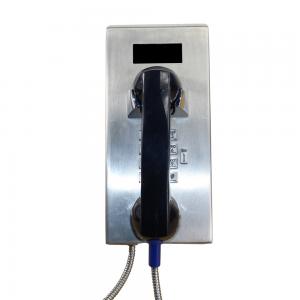 Waterproof Analog Vandal Resistant Stainless Steel Telephone With Keypad