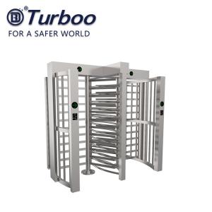 China CE Approved Full Height Turnstile Revolving Door 30 Persons / Min Transit Speed supplier