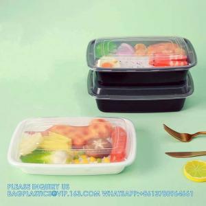 980ml American Takeaway Box Eco-Friendly Microwave Safe Plastic Food Containers With Lids Disposable Food Lunch Box