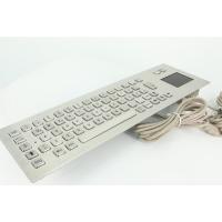 China Industrial IP65 QWERTY Panel Mounting Keyboard With Touchpad Stainless Steel Metal on sale